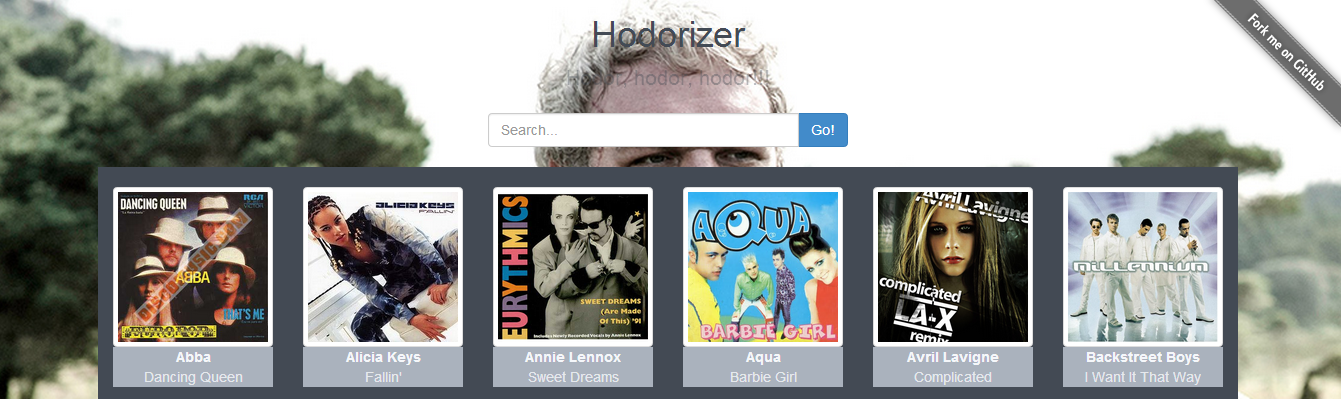 Hodorizer main page